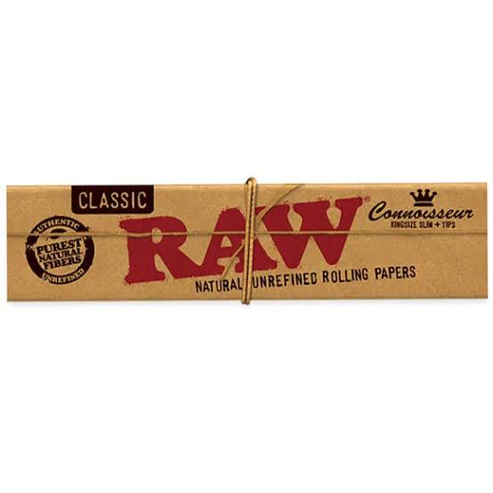 Raw King Size Rolling Paper + Pre-Rolled Tips