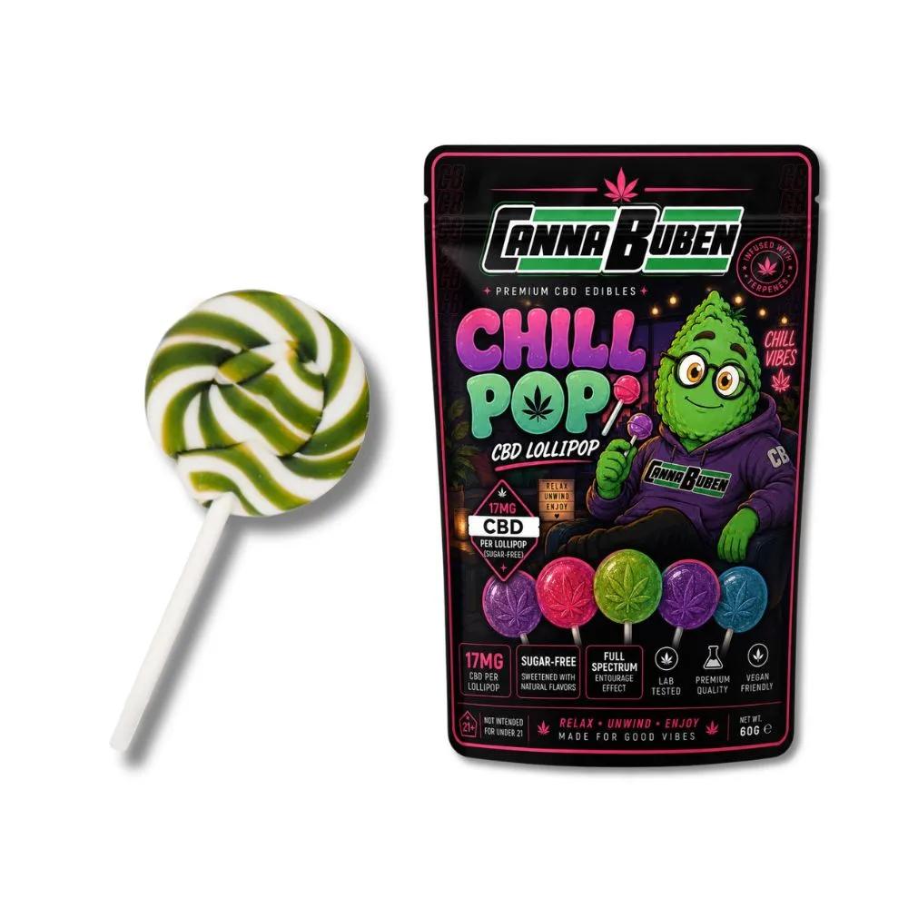 Cannabuben Chill Pop CBD Lollipop 17mg (sugar-free)