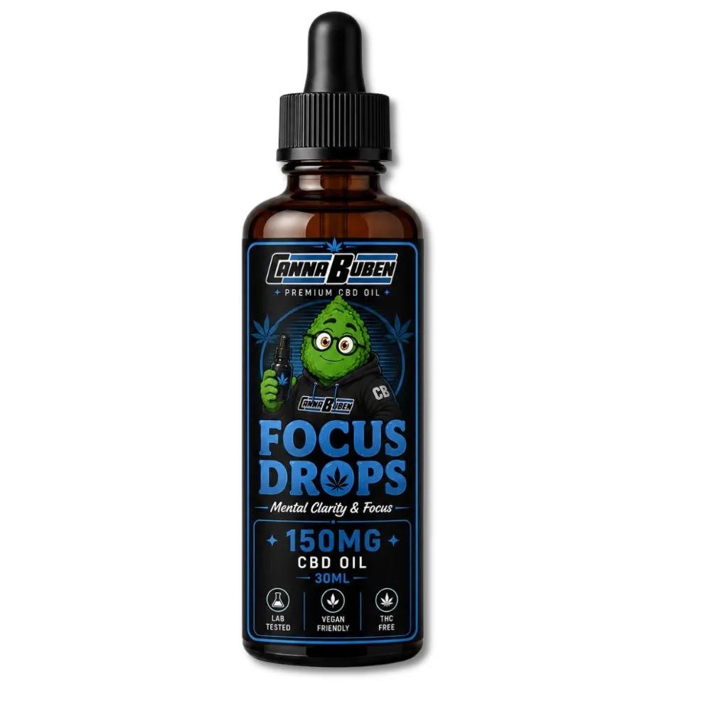 Cannabuben Focus Drops 150mg (30ml) — Clarity