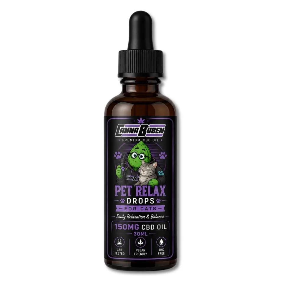 Cannabuben Pet Relax Drops 150mg (30ml) — Cats